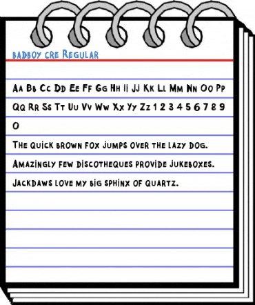 badboy cre Regular Font