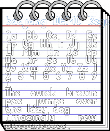 badjang DEMO Regular Font