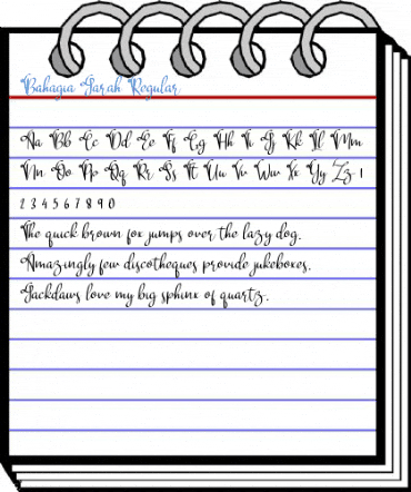 Bahagia Jarah Regular Font