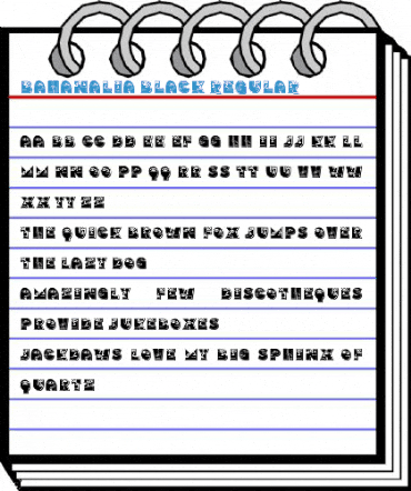 Bahanalia Black Regular Font