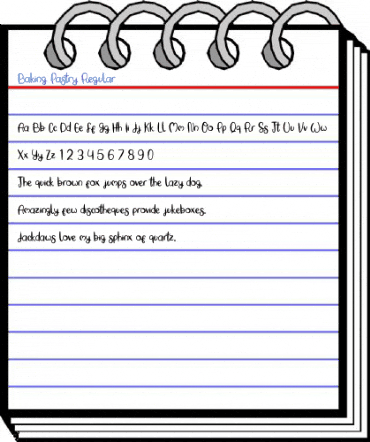 Baking Pastry Regular Font