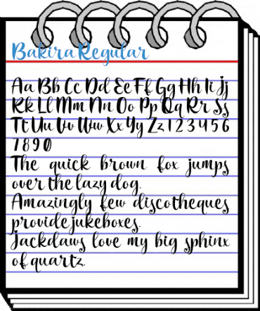 Bakira Regular Font