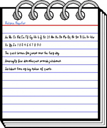 Bakpia Regular Font