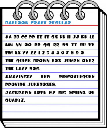 Balloon Craft Regular Font