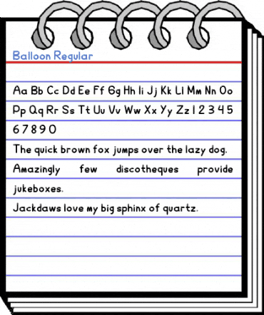 Balloon Regular Font