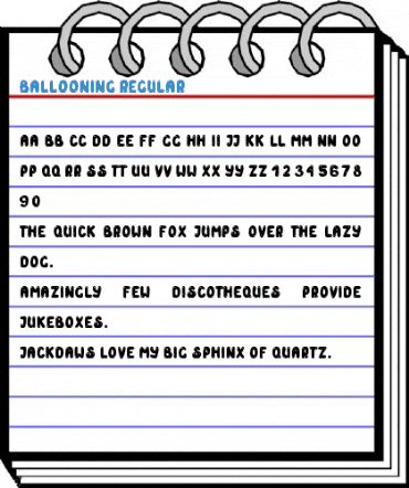 Ballooning Regular Font