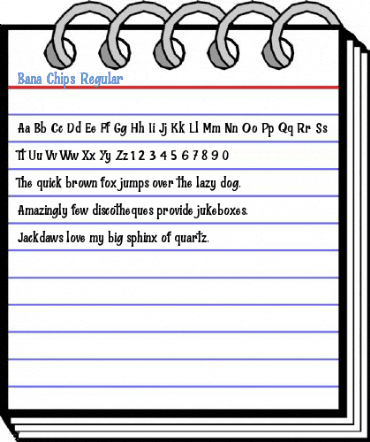 Bana Chips Regular Font