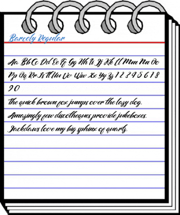 Barcely Regular Font