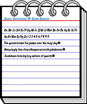 Basic Definition - Demo Regular Font