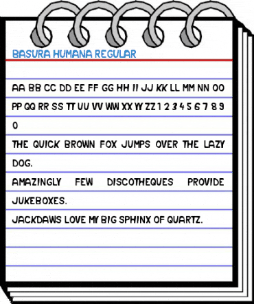 Basura Humana Regular Font