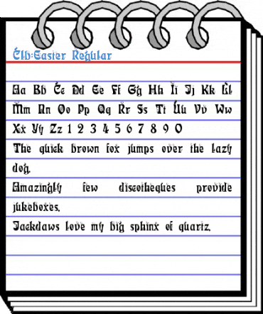 Clb:Easter Regular Font