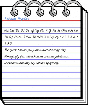 Bathavia Regular Font