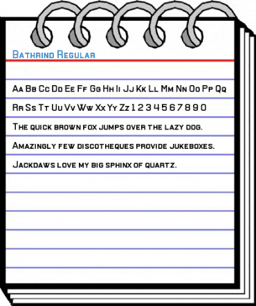 Bathrind Regular Font