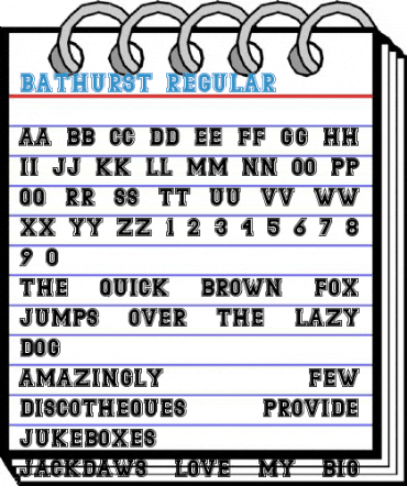 Bathurst Regular Font