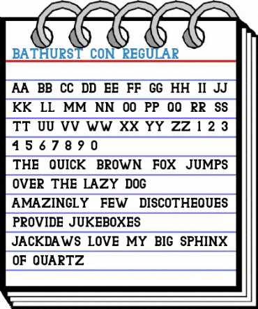 Bathurst con Regular Font