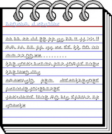 Bayram 3D Regular Font