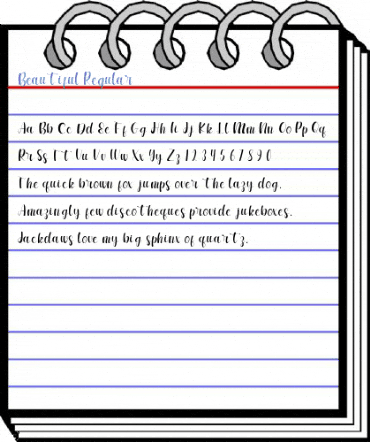 Beautiful Regular Font