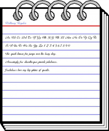 Brithney Regular Font