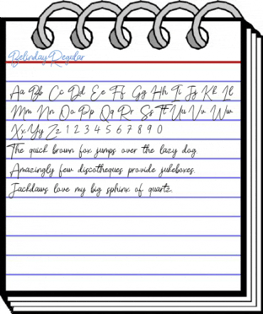 Belinday Regular Font