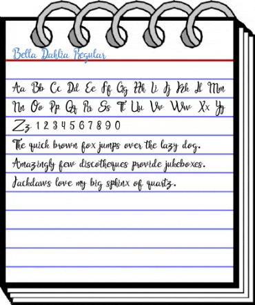 Bella Dahlia Regular Font