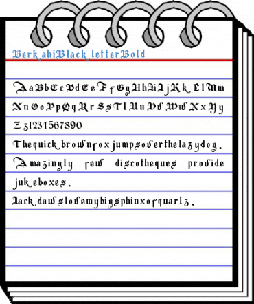 Berkahi Blackletter Font