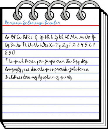 Bersama Selamanya Regular Font