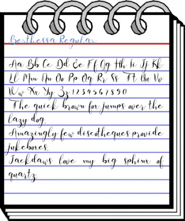 Berthessa Regular Font
