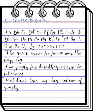 Berthessa Regular Font