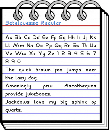 Betelguesse Regular Font