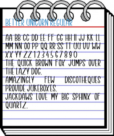 Better Unicorn Regular Font