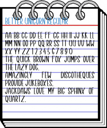Better Unicorn Regular Font