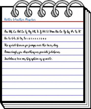Better Weather Regular Font