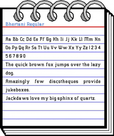 Bhertani Regular Font