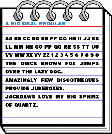 a Big Deal Regular Font