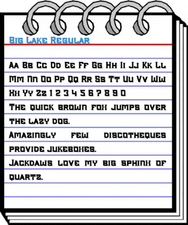 Big Lake Regular Font