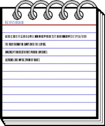 Big Titles Regular Font