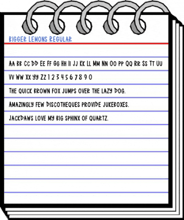 Bigger Lemons Regular Font