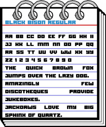 Black bison Regular Font