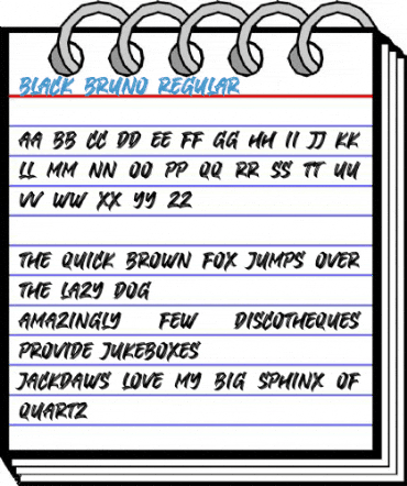 Black Bruno Regular Font
