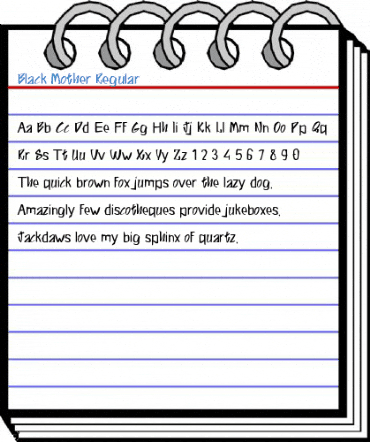 Black Mother Regular Font
