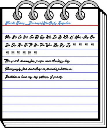 Black Swan_PersonalUseOnly Regular Font