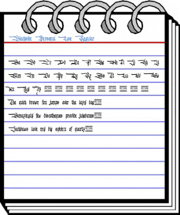 Blackside Personal Use Regular Font
