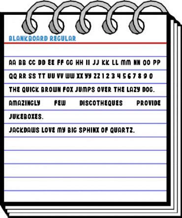Blankboard Regular Font