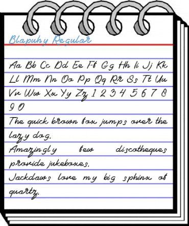 Blapuhy Regular Font