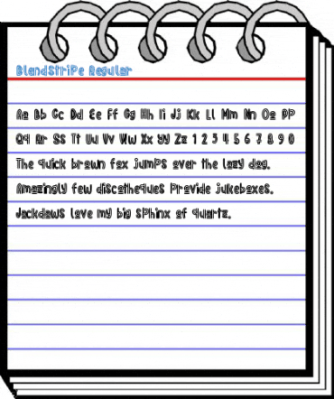 Blendstripe Regular Font
