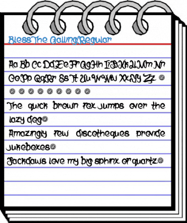 Bless The Galling Regular Font