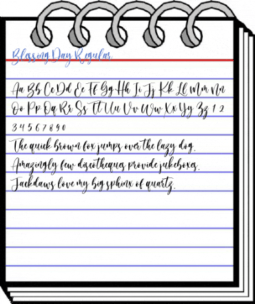 Blessing Day Regular Font