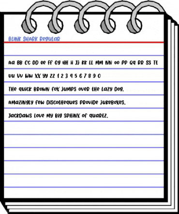 BLINK SHARK Regular Font