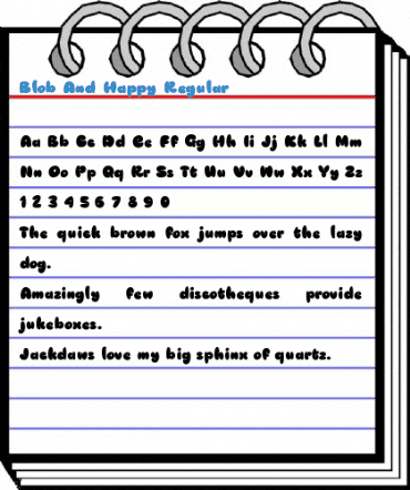 Blob And Happy Regular Font