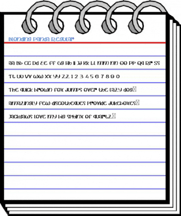 Blonding Panda Regular Font